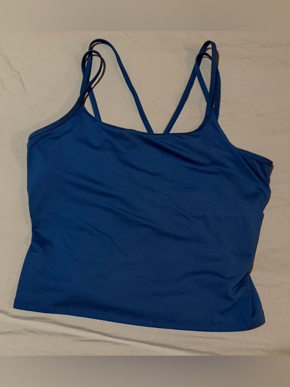 Under Armour Blue Double-Strap Athletic Tank